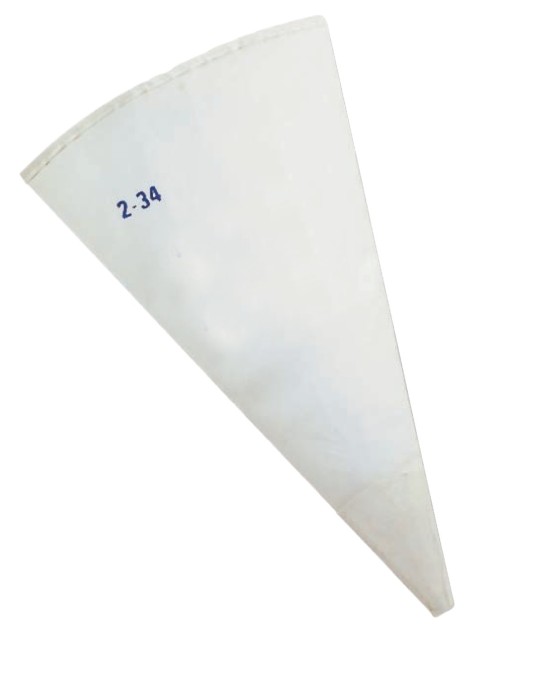 Poche plastique conique blanc 45 cm