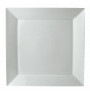Assiette plate carré blanc porcelaine 27x27 cm Classic Square
