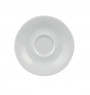 Sous-tasse à expresso rond blanc porcelaine Ø 12 cm Paula