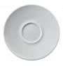 Sous-tasse à expresso rond blanc porcelaine Ø 12 cm Slim O Pro.mundi