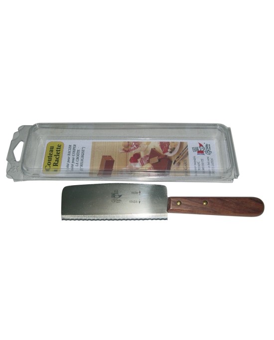 Couteau à raclette 24 cm inox traité crantée L.tellier