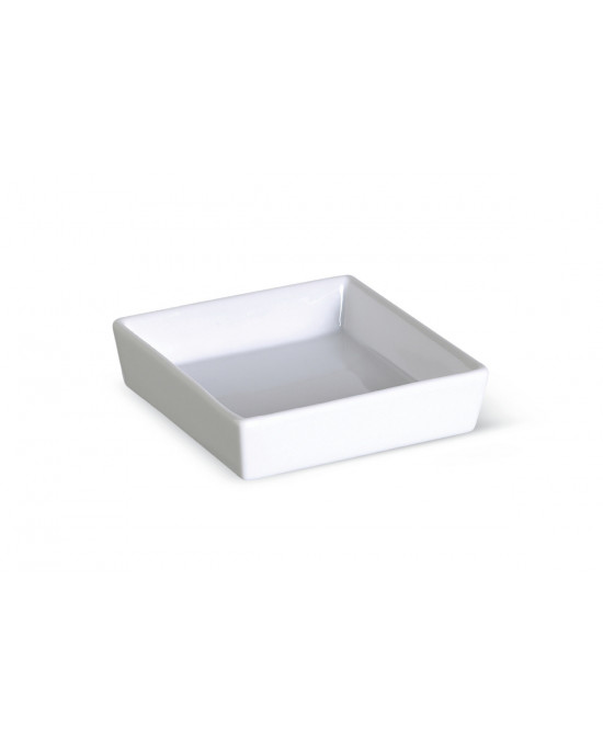 Ravier carré blanc porcelaine 14 cm Edina Pro.mundi