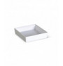 Ravier carré blanc porcelaine 14 cm Edina Pro.mundi