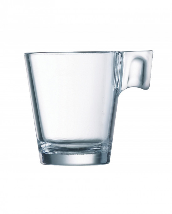 Tasse à café rond transparent verre 8 cl Ø 7,6 cm Aroma Arcoroc