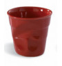 Gobelet rond rouge piment porcelaine 8 cl Ø 6,5 cm Froisse Revol