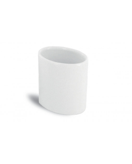 Pot à sauce rond blanc porcelaine 6,5 cm Elypse