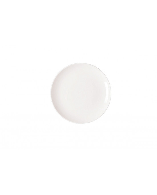 Assiette coupe plate rond ivoire porcelaine Ø 21 cm Nano Rak