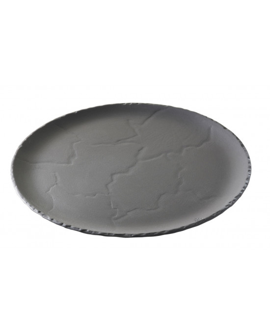 Assiette plate rond noir porcelaine Ø 32 cm Basalt Revol