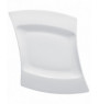 Assiette plate rectangulaire blanc porcelaine 31x26 cm Wing