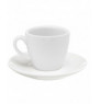Tasse à cappuccino / thé rond blanc porcelaine 20 cl Ø 9 cm Emotions Pro.mundi