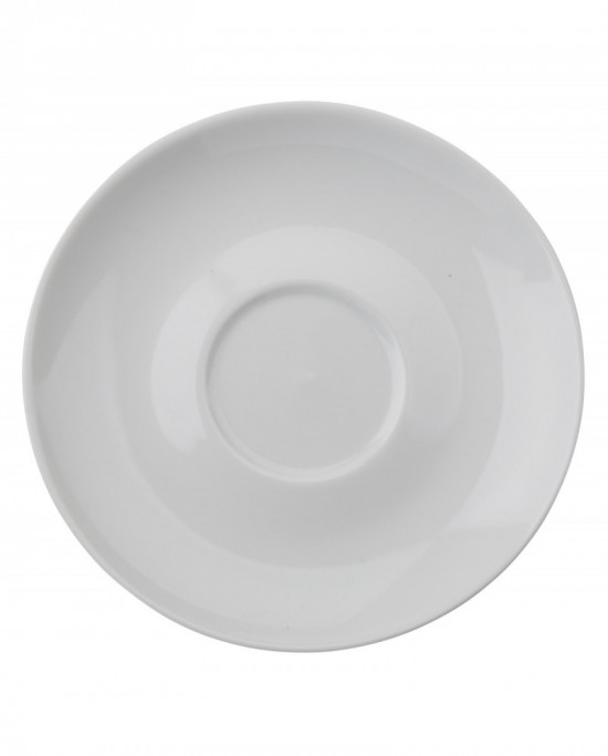 Sous-tasse à déjeuner rond blanc porcelaine Ø 16 cm Emotions Pro.mundi