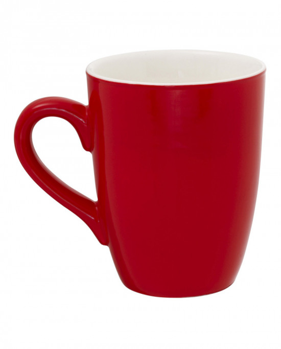 Mug rond rouge porcelaine 32 cl Ø 8,3 cm Emotions Pro.mundi