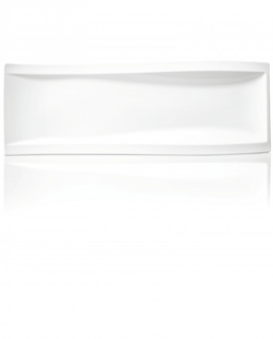Assiette plate rectangulaire ivoire porcelaine 42x15 cm New Wave Villeroy & Boch