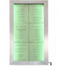 Porte-menu lumineux rectangulaire 6 pages led Securit