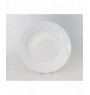 Assiette plate rond blanc porcelaine Ø 26,5 cm Bazik