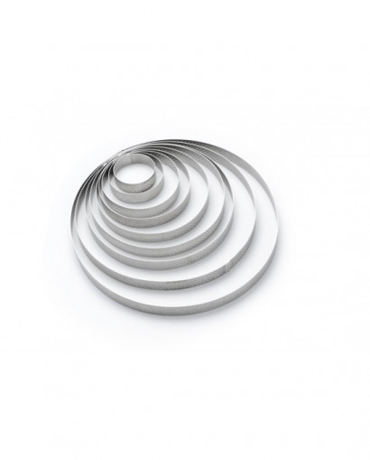 Cercle à Tarte Perforé en Inox Ø 24 cm - De Buyer - Appareil des Chefs