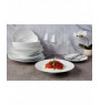 Sous-tasse à déjeuner rond blanc porcelaine Ø 18 cm Style Astera