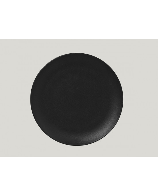 Assiette plate rond noir volcano porcelaine Ø 31 cm Neo Fusion Rak