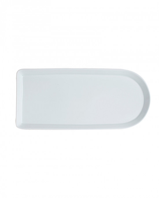 Assiette plate ovale blanc porcelaine 32x14 cm Snack Astera