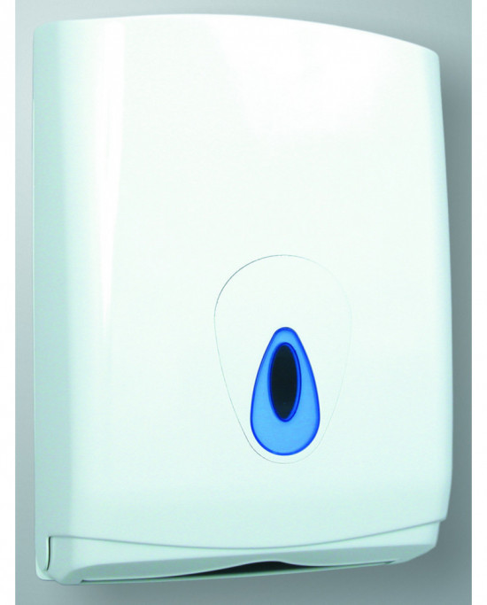 Distributeur essuie-mains blanc 42,5 cm x 14,5 cm