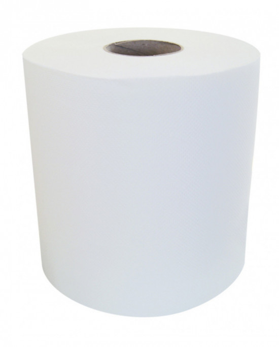 Bobine à dévidage central blanc ouate de cellulose 18,3x22 cm  (6 pièces)