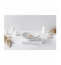 Assiette de présentation blanc porcelaine 29x18 cm Canopee Pillivuyt