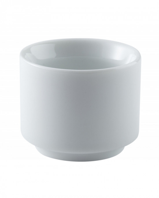 Coquetier rond blanc porcelaine Ø 5 cm Cafett