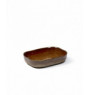 Coupelle rectangulaire brun grès 9,8x6,5 cm Merci Serax