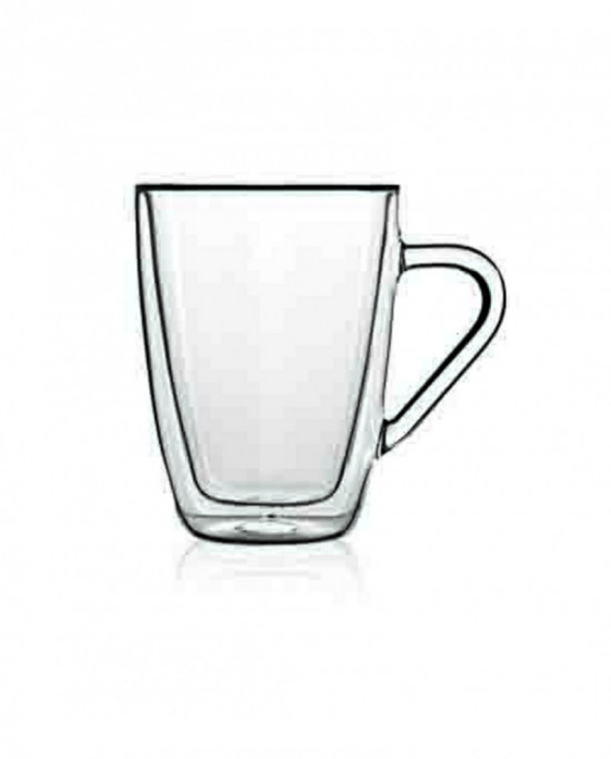 Mug rond transparent verre borosilicate 32 cl Ø 8,5 cm Thermic Glass Luigi Bormioli