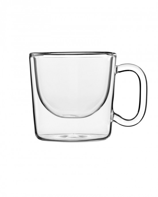 Tasse à café rond transparent verre borosilicate 8,5 cl Ø 6,4 cm Thermic Glass Luigi Bormioli