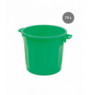 Conteneur sans couvercle vert plastique Ø 54 cm 67x54x48,5 cm 75 L fond plein parois pleines Gilac