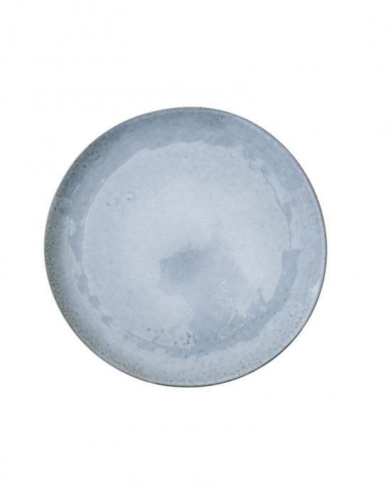 Assiette plate rond bleu grès Ø 20 cm Sky Pro.mundi