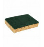 Lot de 10 tampons abrasifs sur éponge vert 12,7x8,9x2,2 cm  (10 pièces)