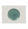Assiette coupe plate rond bleu porcelaine Ø 24 cm Twirl Rak