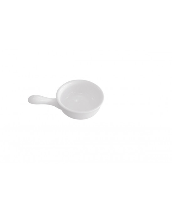Mini casserole rond blanc porcelaine Ø 6 cm