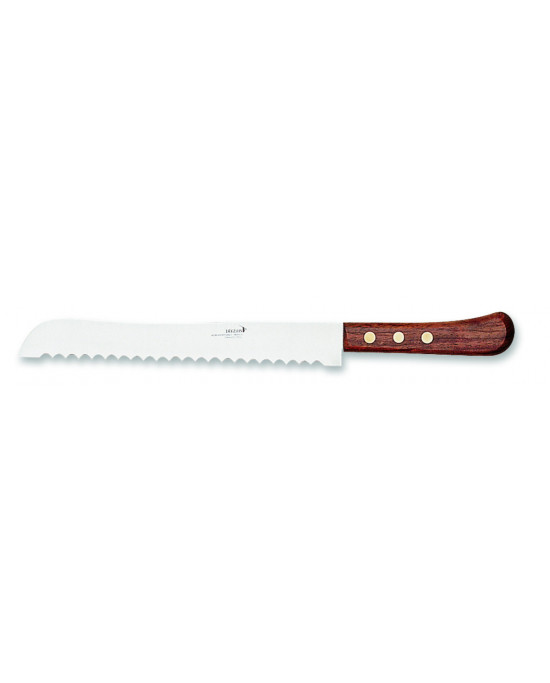 Couteau à pain 25 cm inox bois crantée Deglon