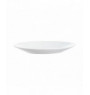 Assiette plate rond blanc verre Ø 19 cm Restaurant Blanc Arcoroc