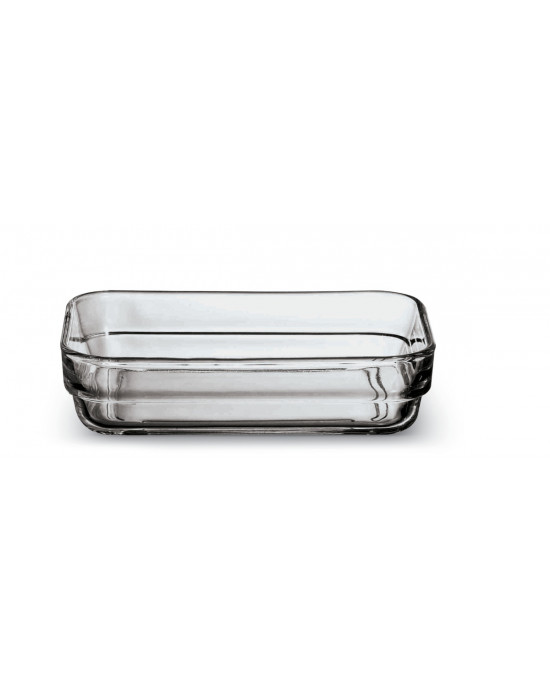 Ravier rectangulaire transparent verre 14 cm Empilable Arcoroc