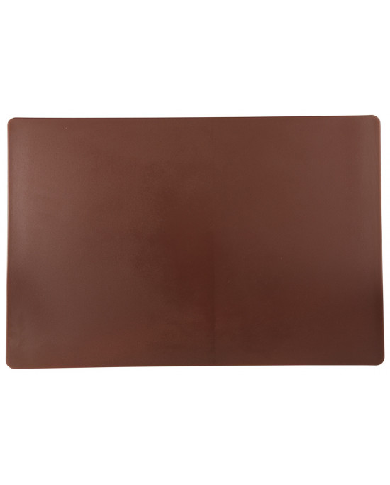 Planche à découper polyéthylène haute densité (pehd) brun 60x40 cm Pâtissier Sans rigole Non réversible Pro.cooker