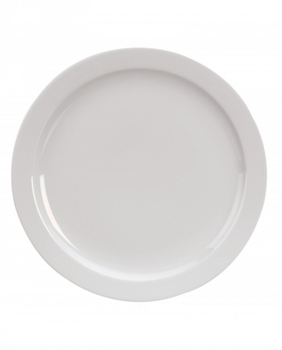 Assiette plate rond blanc porcelaine Ø 26 cm Venus