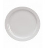 Assiette plate rond blanc porcelaine Ø 18 cm Venus