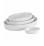 Plat sabot ovale blanc porcelaine 14x10 cm Pillivuyt