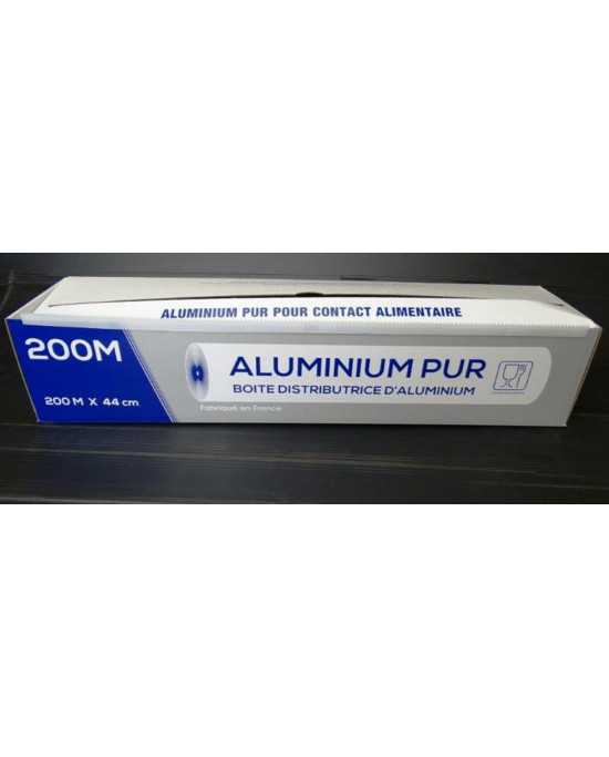 Aluminium en boîte distributrice 200 m x 45 cm