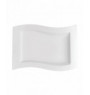 Assiette gourmet rectangulaire ivoire porcelaine 33x24 cm New Wave Villeroy & Boch