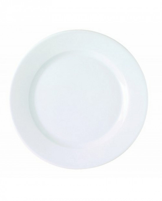 Assiette plate rond blanc porcelaine Ø 26 cm K