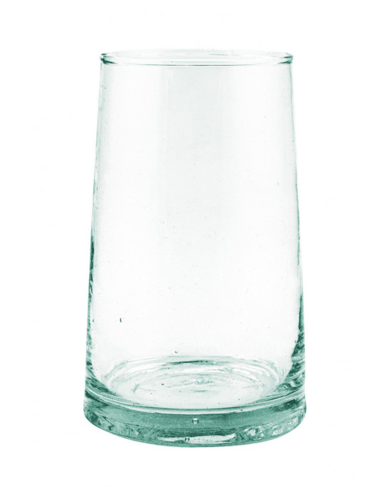 Gobelet forme haute en verre recyclé soufflé bouche 33 cl Lily Pro.mundi