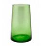Gobelet forme haute en verre recyclé soufflé bouche vert 33 cl Lily Pro.mundi