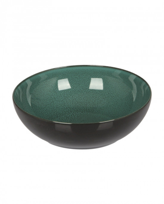 Bowl vert émeraude porcelaine Ø 21 cm Seagreen Velvet Astera