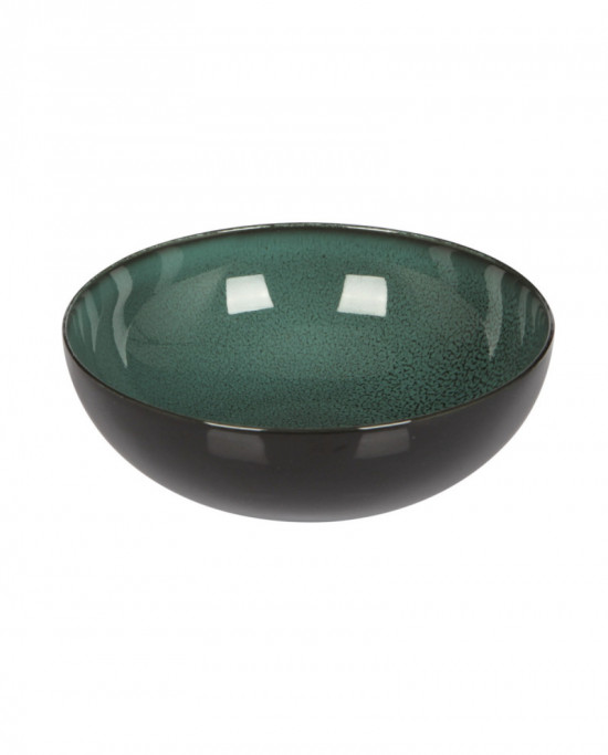 Bowl vert émeraude porcelaine Ø 16 cm Seagreen Velvet Astera