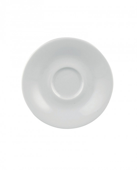 Sous-tasse à thé rond blanc porcelaine Ø 13 cm Paula